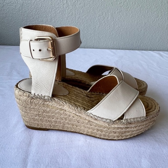 Coach Primrose leather upper espadrille wedge sandals - Picture 5 of 12
